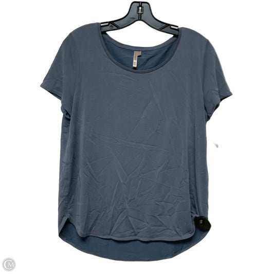 Top Short Sleeve By Banana Republic In Blue, Size: Xl