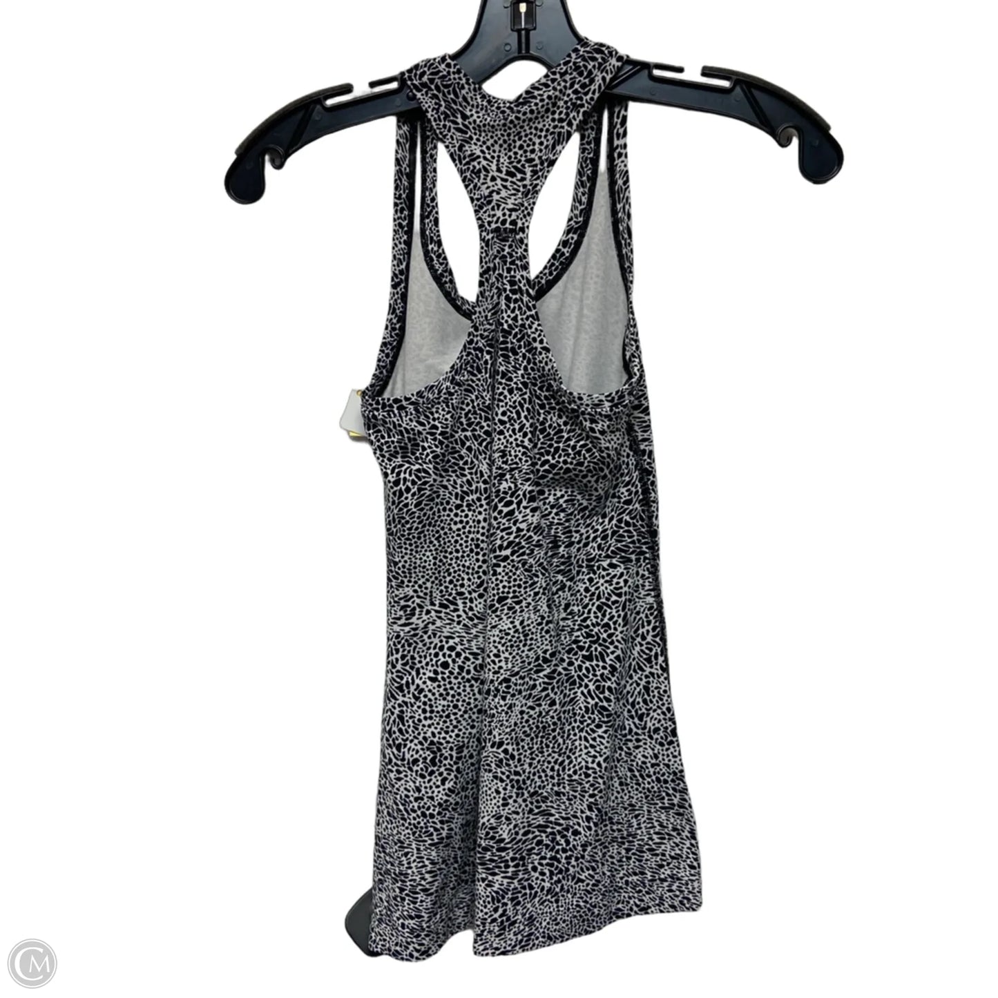 Athletic Tank Top By Lululemon In Black & White, Size: S
