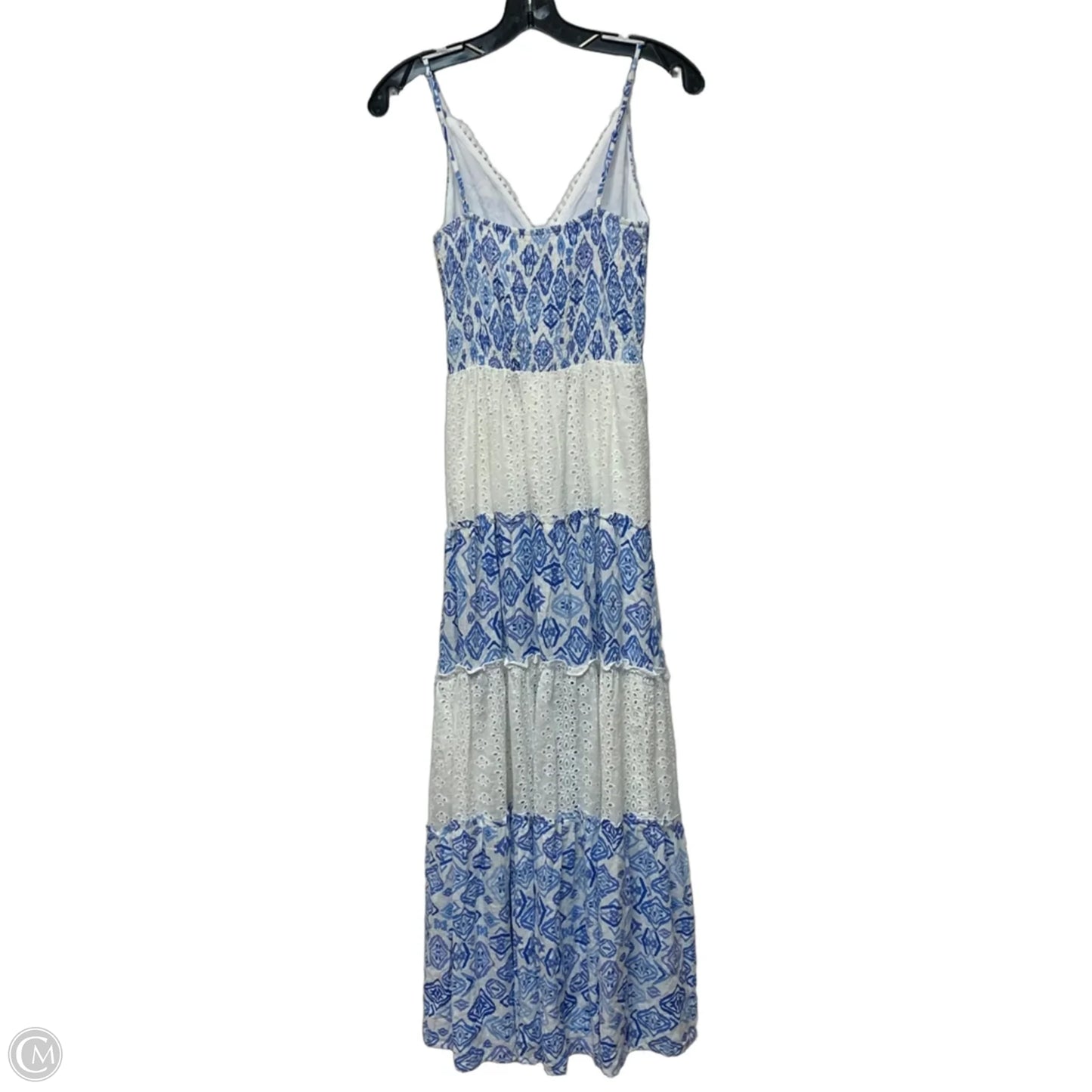 Dress Casual Maxi By Illa Illa In Blue & White, Size: S