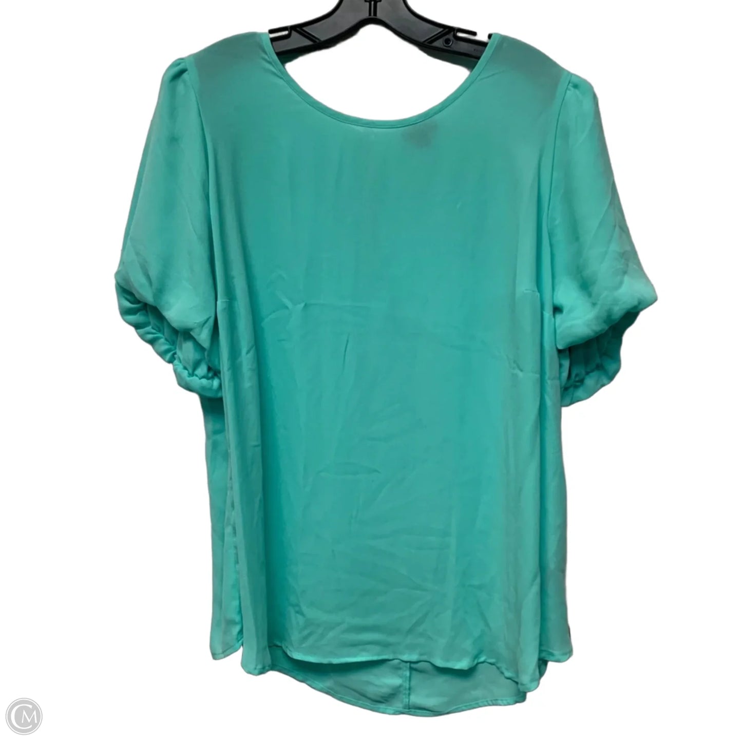 Blouse Short Sleeve By Torrid In Aqua, Size: 1x