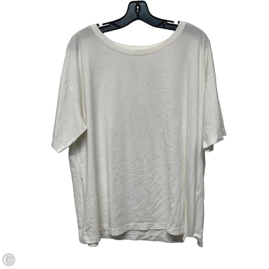 Top Short Sleeve Basic By J. Jill In White, Size: Xl