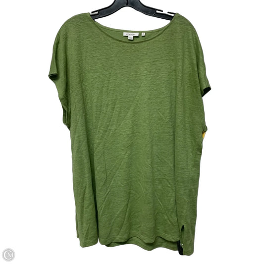 Top Short Sleeve By Chicos In Green, Size: Xl