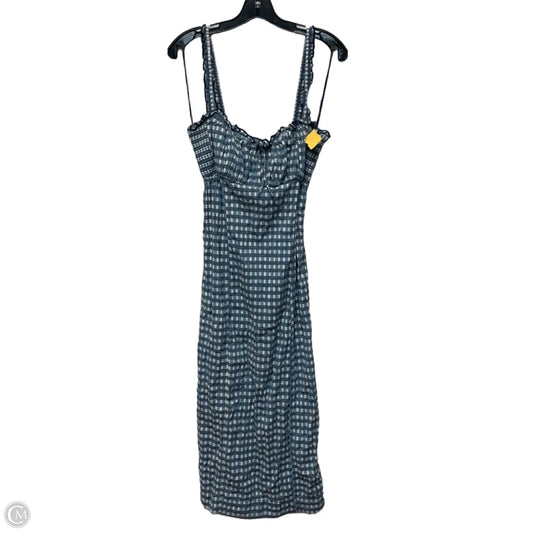 Dress Casual Midi By Free People In Blue & White, Size: Xl