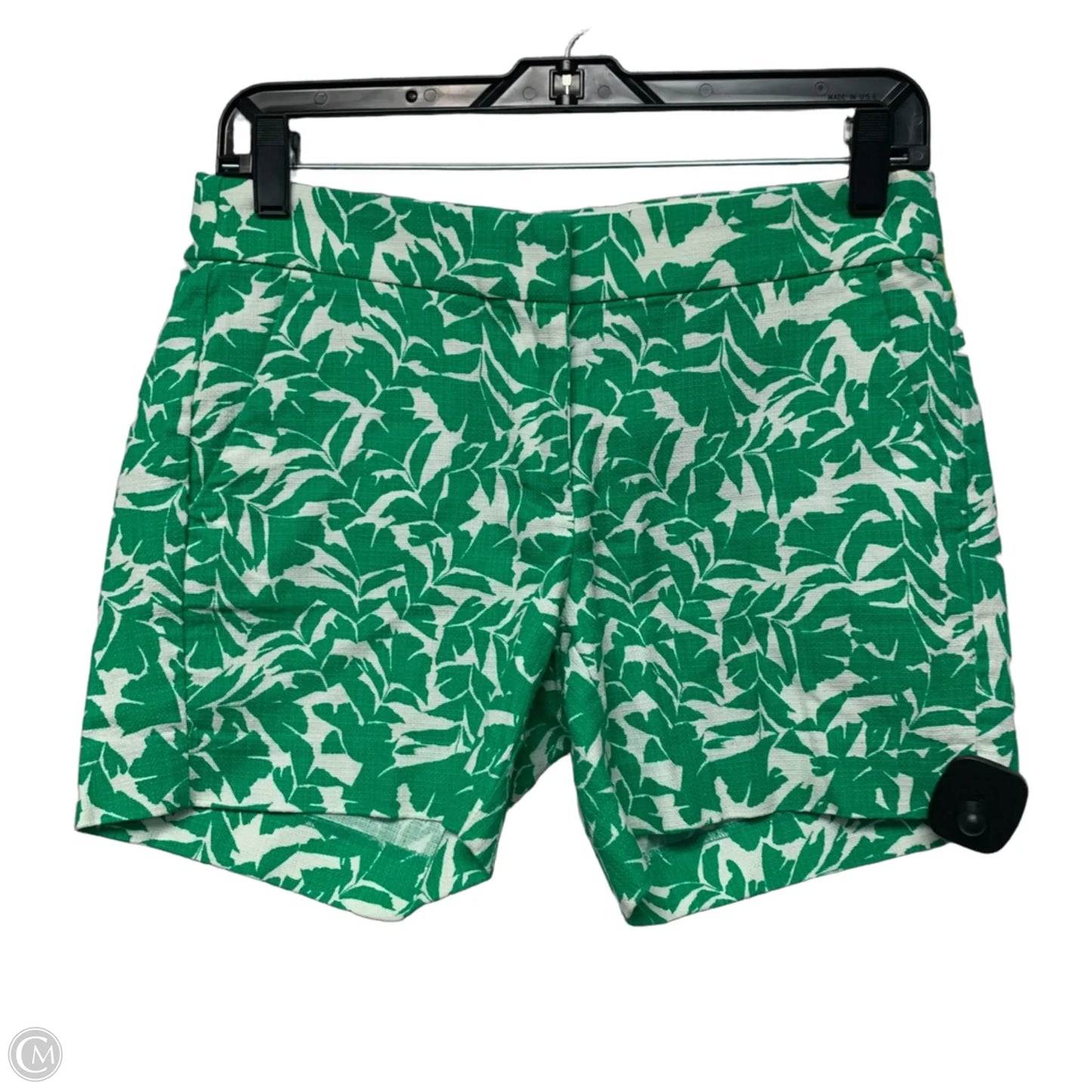 Shorts By J. Crew In Green & White, Size: 0