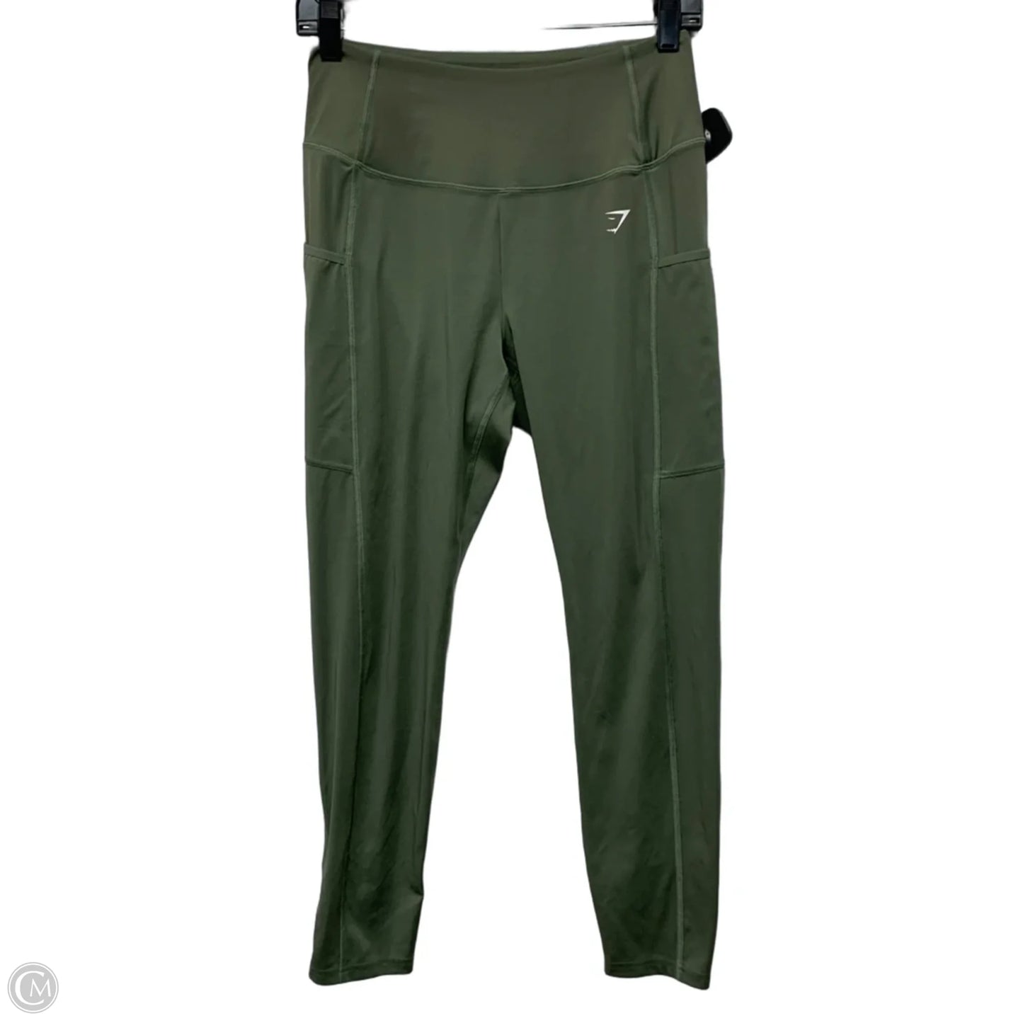 Athletic Leggings By Gym Shark In Green, Size: L