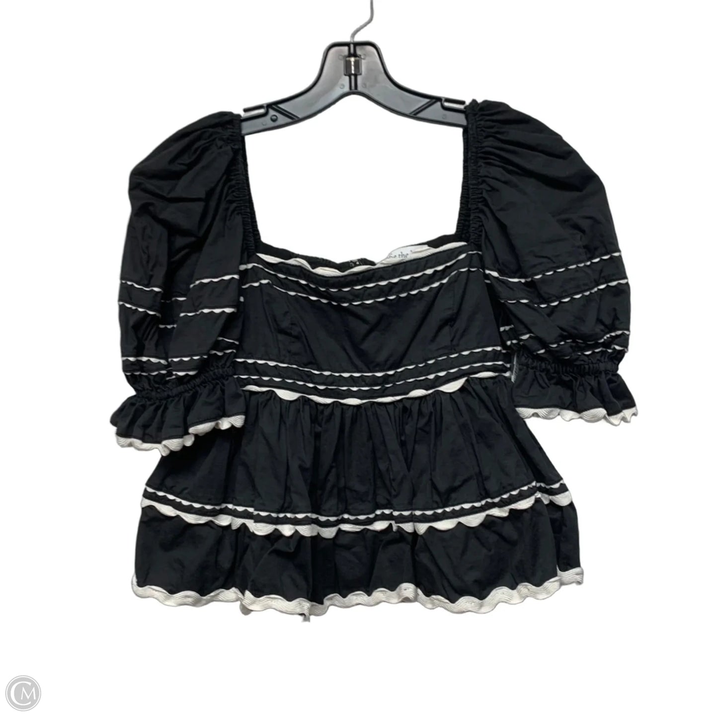 Top Short Sleeve By Sofie the Label In Black, Size: S