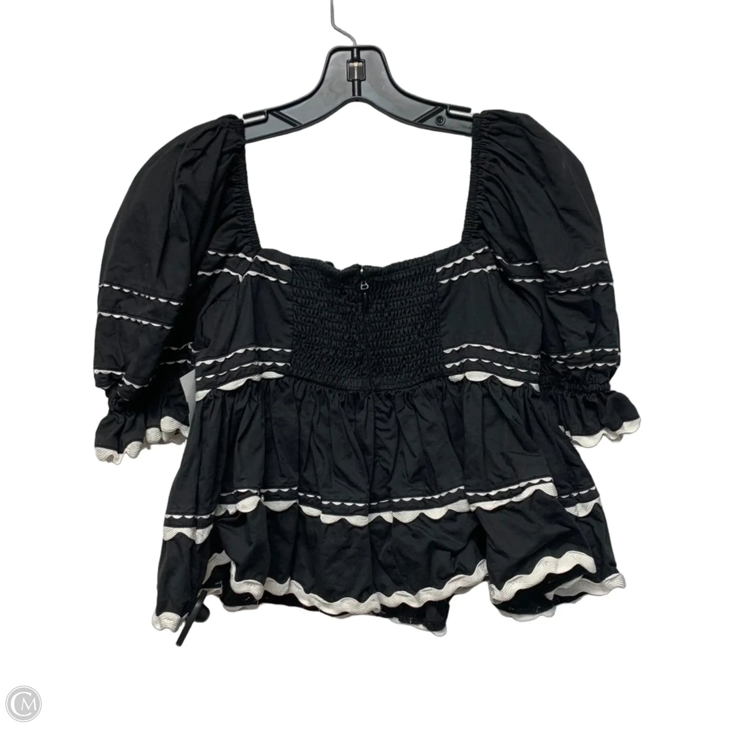 Top Short Sleeve By Sofie the Label In Black, Size: S