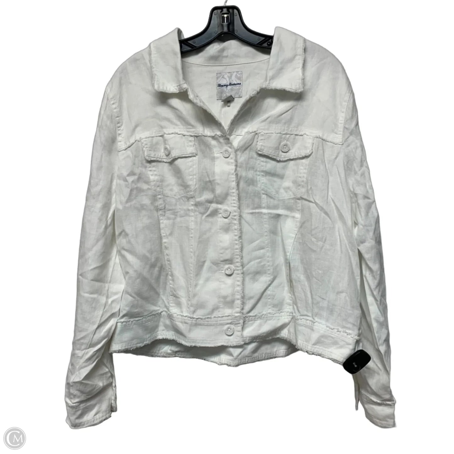 Jacket Shirt By Tommy Bahama In White, Size: Xl