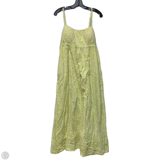 Dress Designer By Lilly Pulitzer In White & Yellow, Size: M