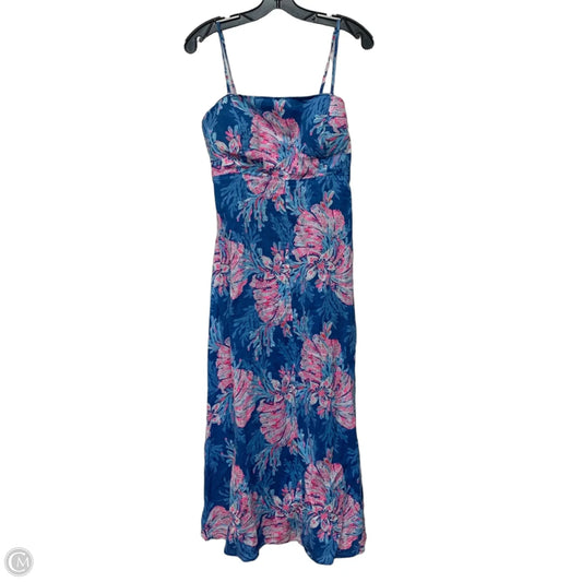 Dress Designer By Lilly Pulitzer In Blue & Pink, Size: M