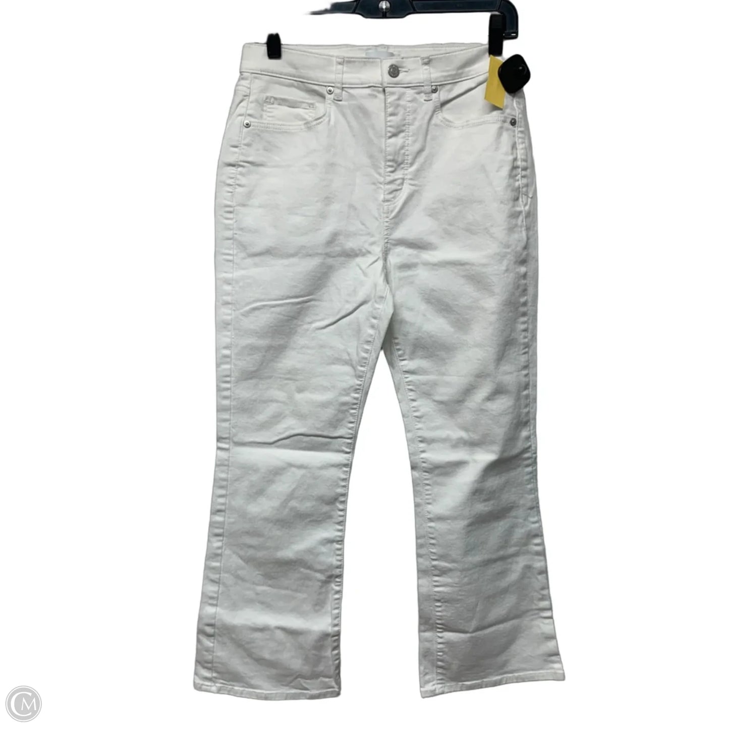 Jeans Boot Cut By Loft In White Denim, Size: 8