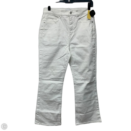 Jeans Boot Cut By Loft In White Denim, Size: 8