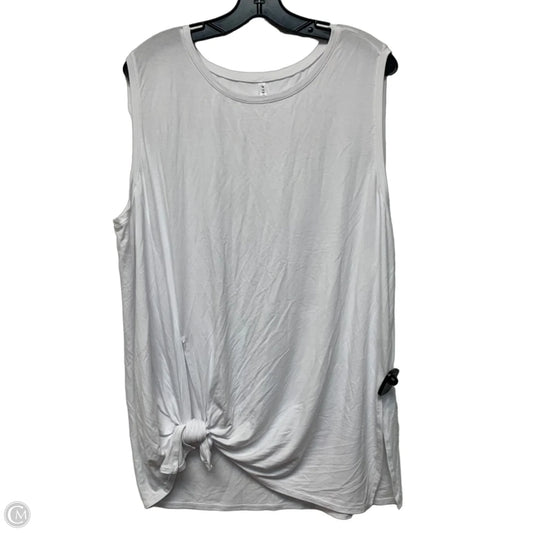 Athletic Tank Top By Fabletics In White, Size: 2x
