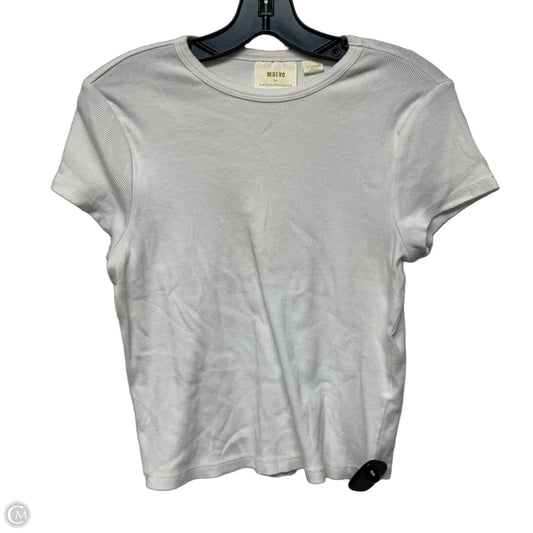 Top Short Sleeve Basic By Maeve In White, Size: Xl