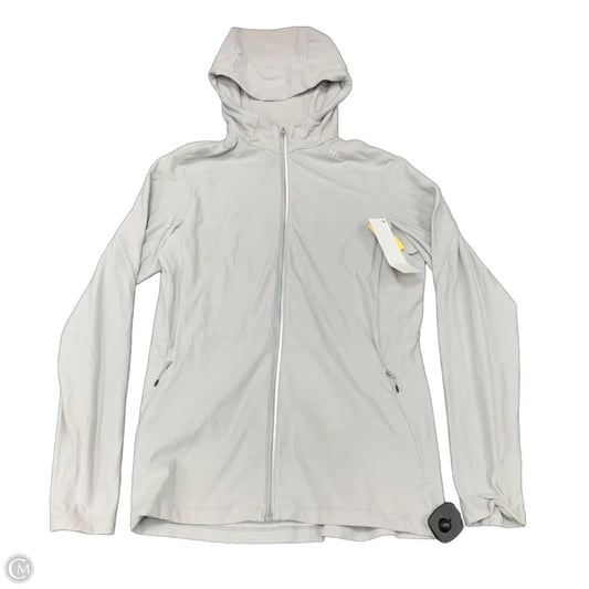 Athletic Jacket By Lululemon In Grey, Size: Xs