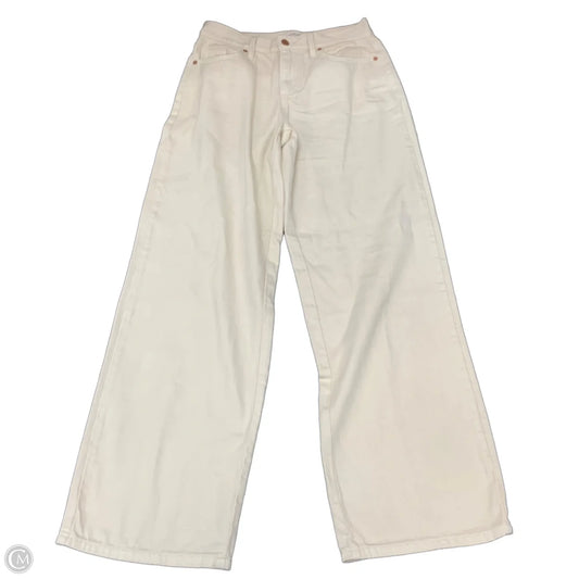 Jeans Wide Leg By Universal Thread In Cream Denim, Size: 2