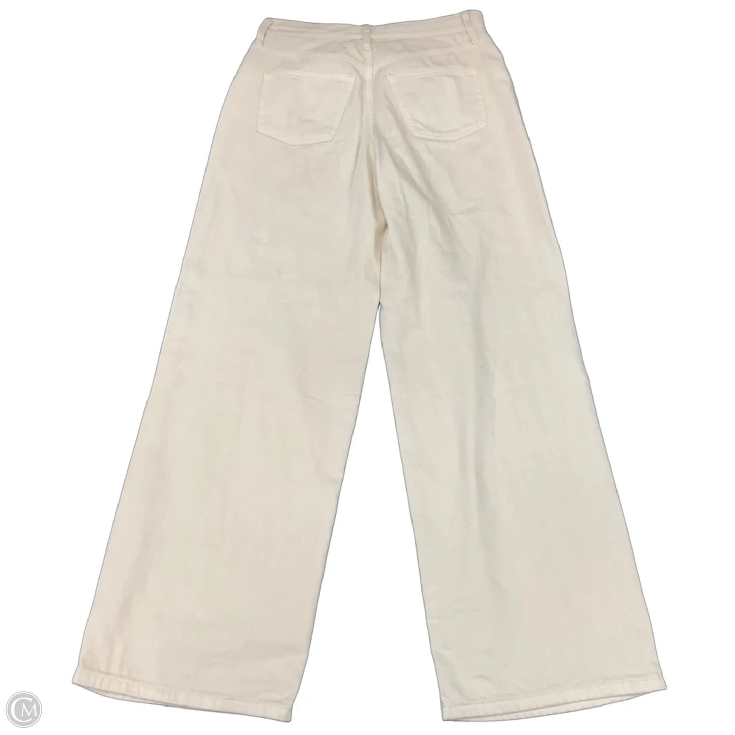 Jeans Wide Leg By Universal Thread In Cream Denim, Size: 2