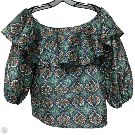 Top Long Sleeve By Sachin & Babi In Blue & Green, Size: Xs
