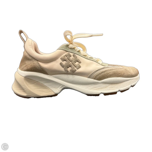 Shoes Designer By Tory Burch In Cream & Tan, Size: 7