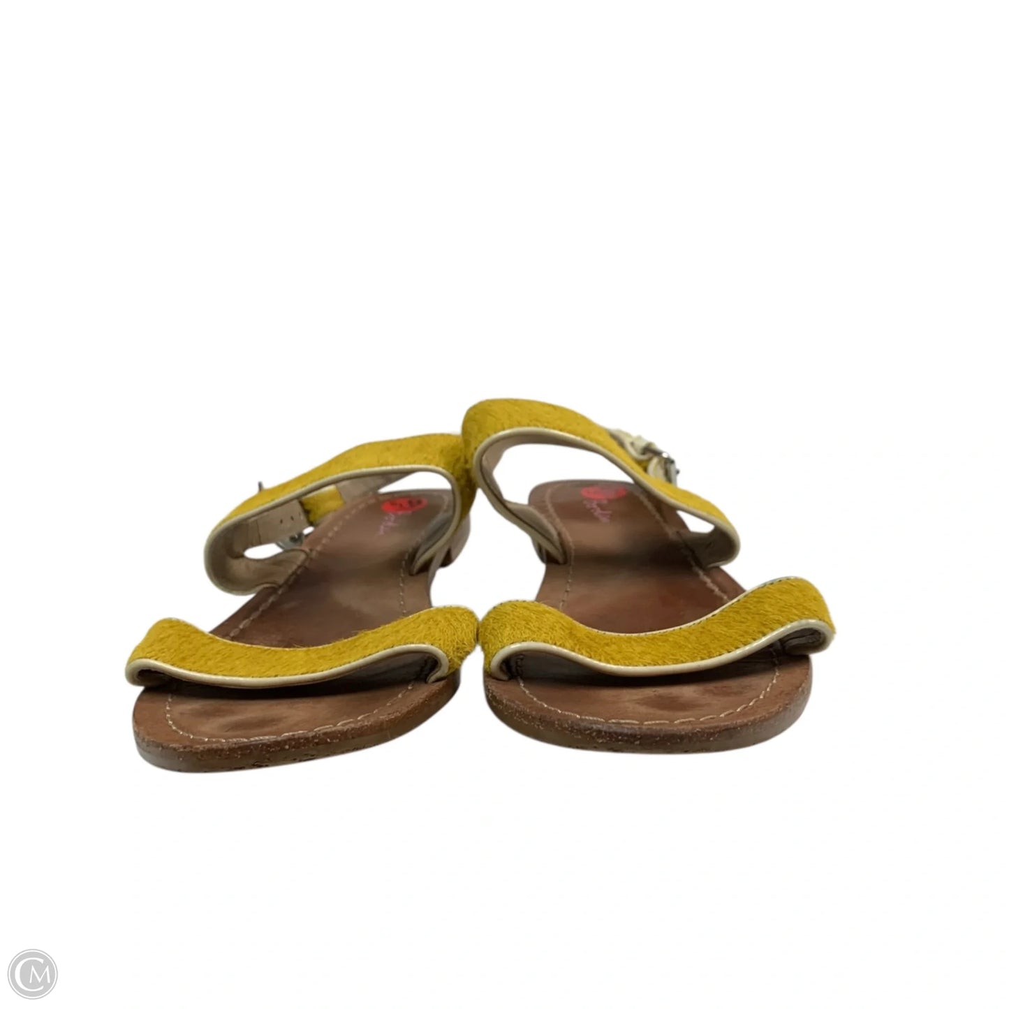 Sandals Flats By Boden In Yellow, Size: 6.5