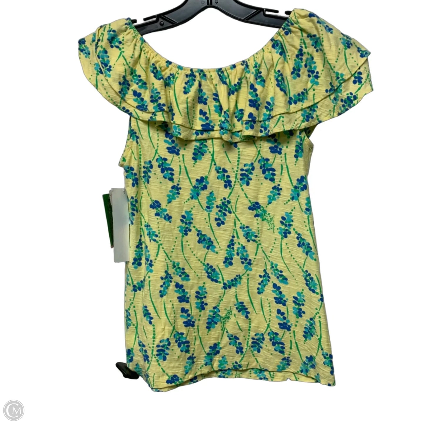 Top Sleeveless Designer By Lilly Pulitzer In Yellow, Size: Xs