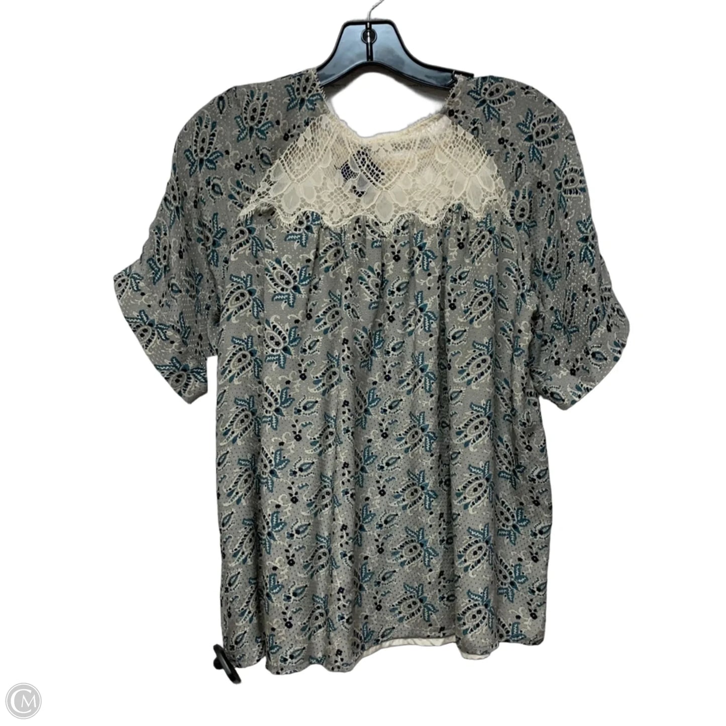 Blouse Short Sleeve By Sea New York In Grey, Size: Xs