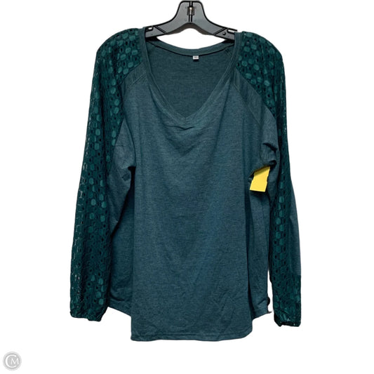 Top Long Sleeve In Blue, Size: Xl
