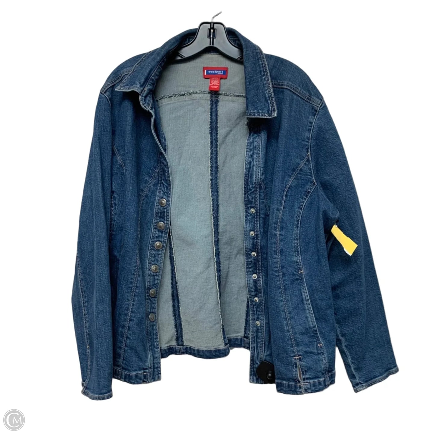 Jacket Denim By Westport In Blue Denim, Size: 14