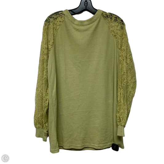 Top Long Sleeve By Miholl In Green, Size: Xl