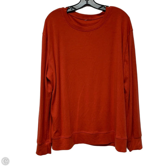 Top Long Sleeve In Red, Size: 2x