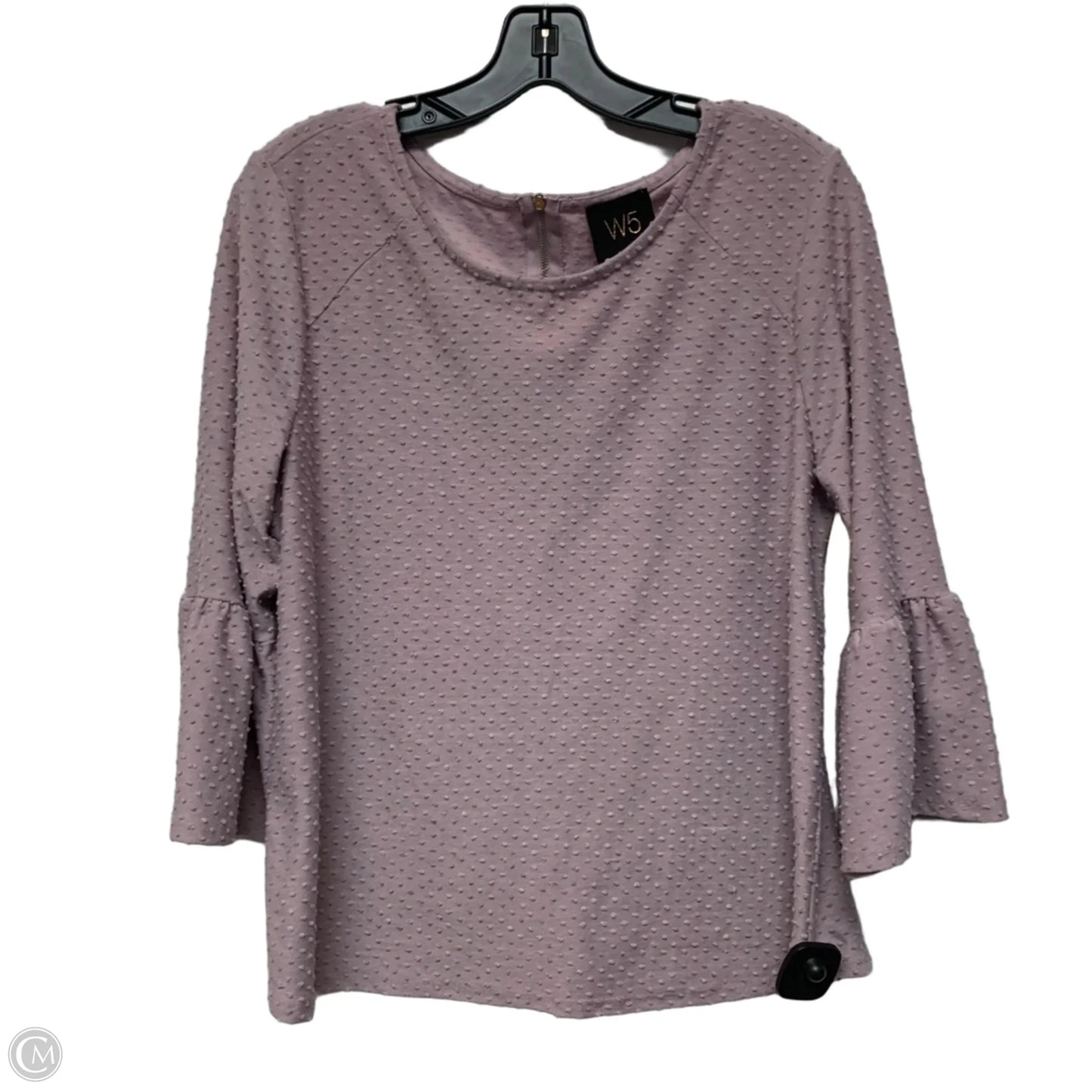Top Long Sleeve By W5 In Purple, Size: L
