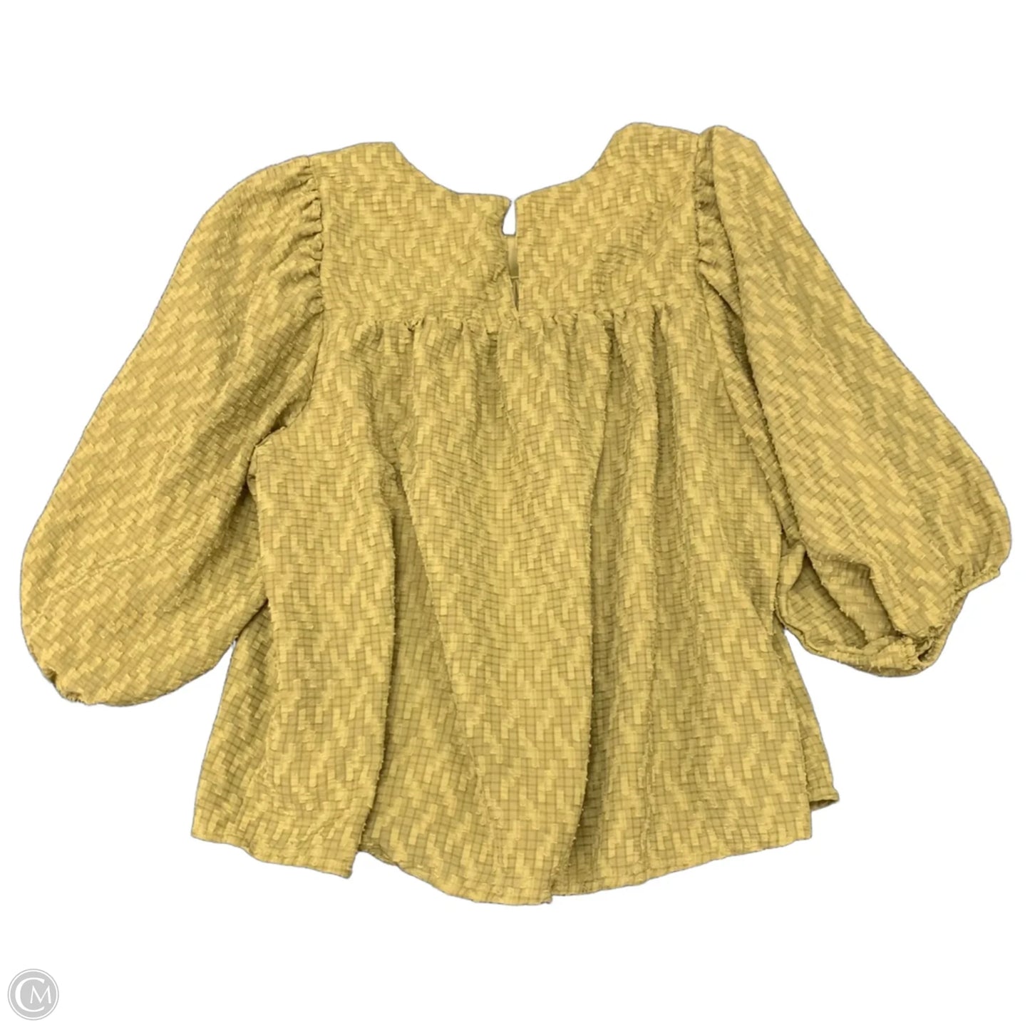 Top 3/4 Sleeve By Ophelia Roe In Green, Size: M
