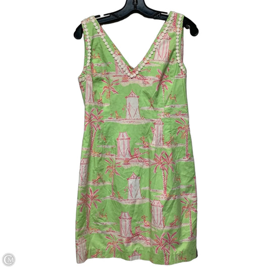 Dress Designer By Lilly Pulitzer In Green & Pink, Size: M