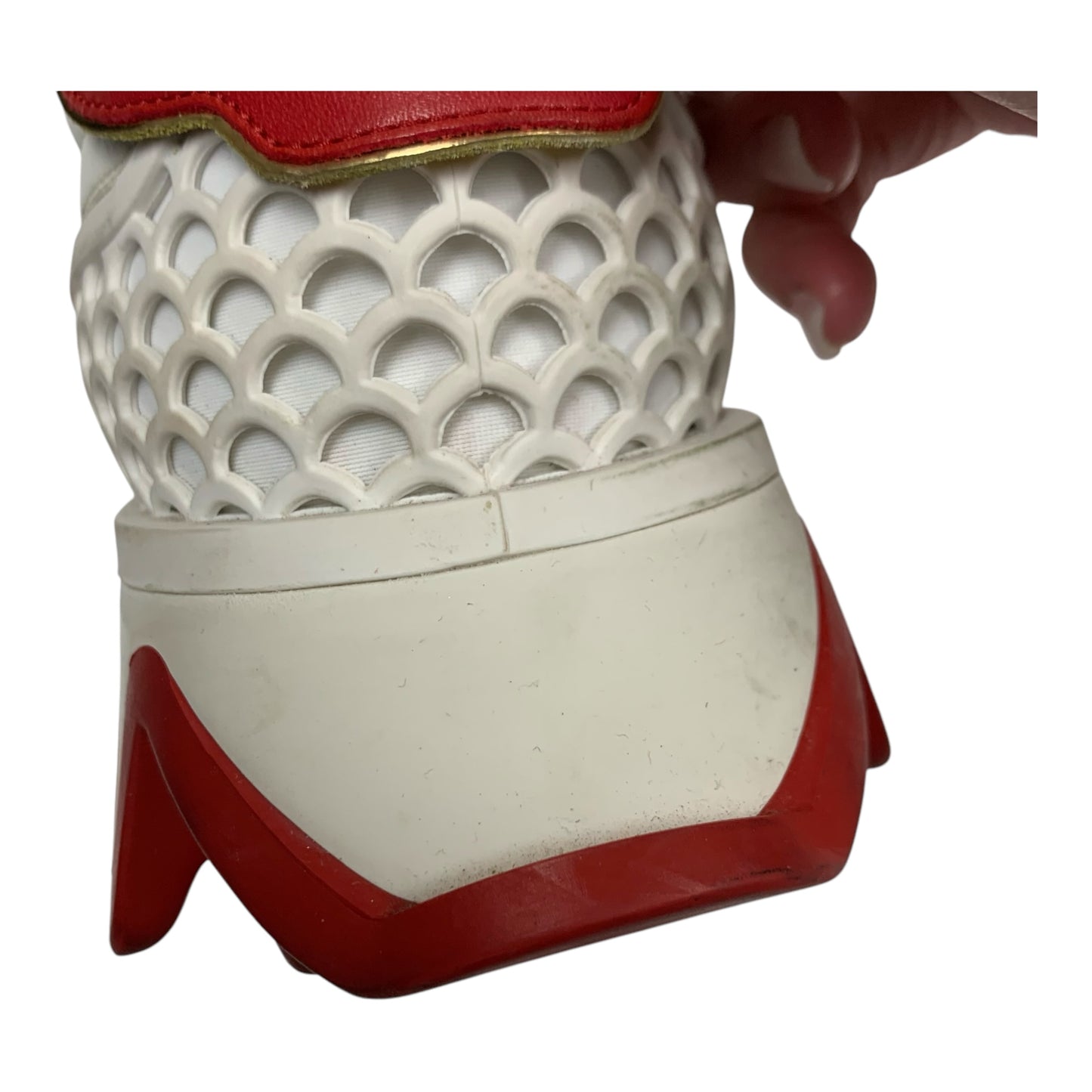 Shoes Luxury Designer By Christian Louboutin In Red & White, Size: 6