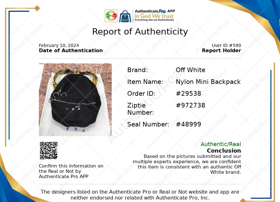Backpack Luxury Designer By Off-White  Size: Small