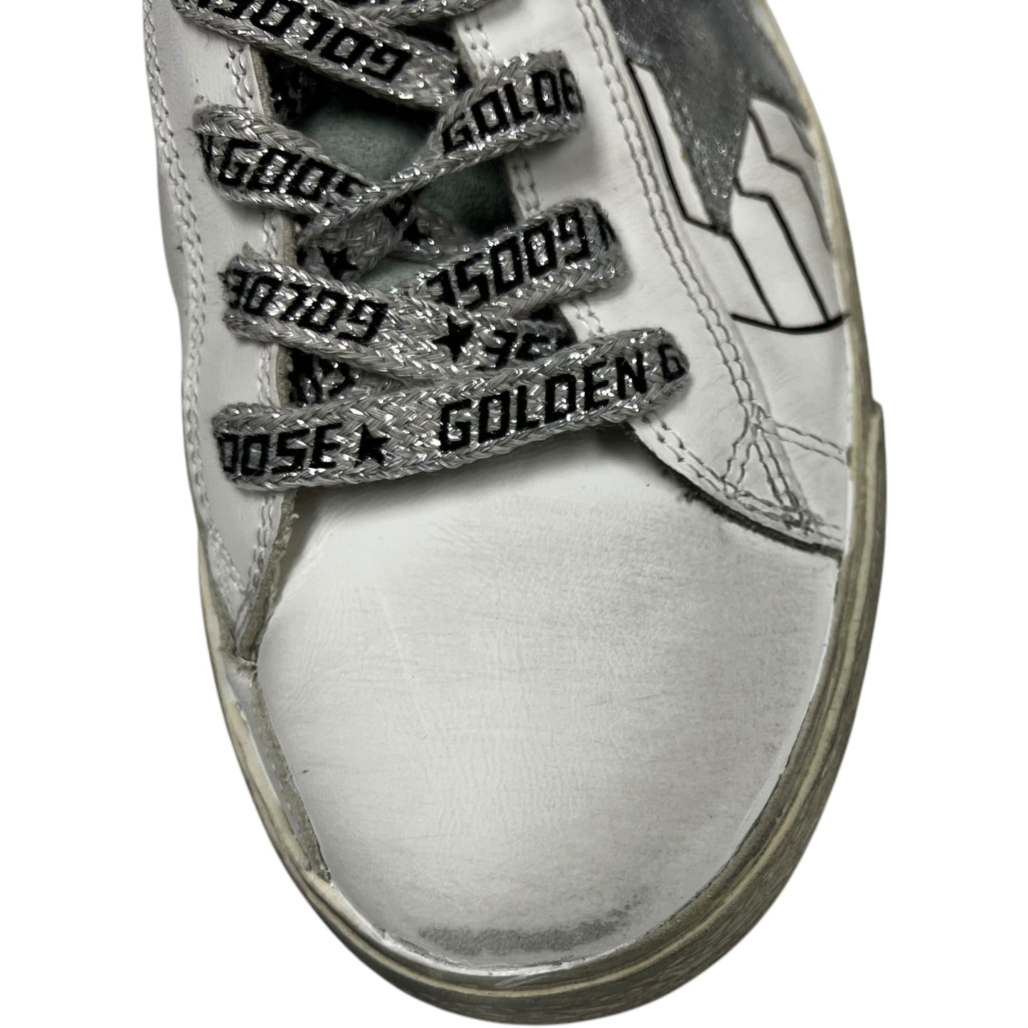 Shoes Luxury Designer By Golden Goose In White, Size: 7.5