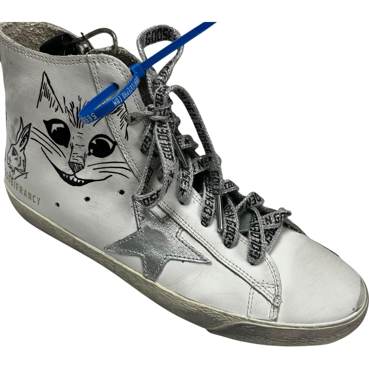 Shoes Luxury Designer By Golden Goose In White, Size: 7.5