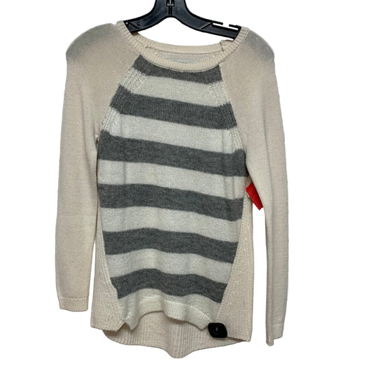 Sweater By Loft In Grey & White, Size: Xxsp