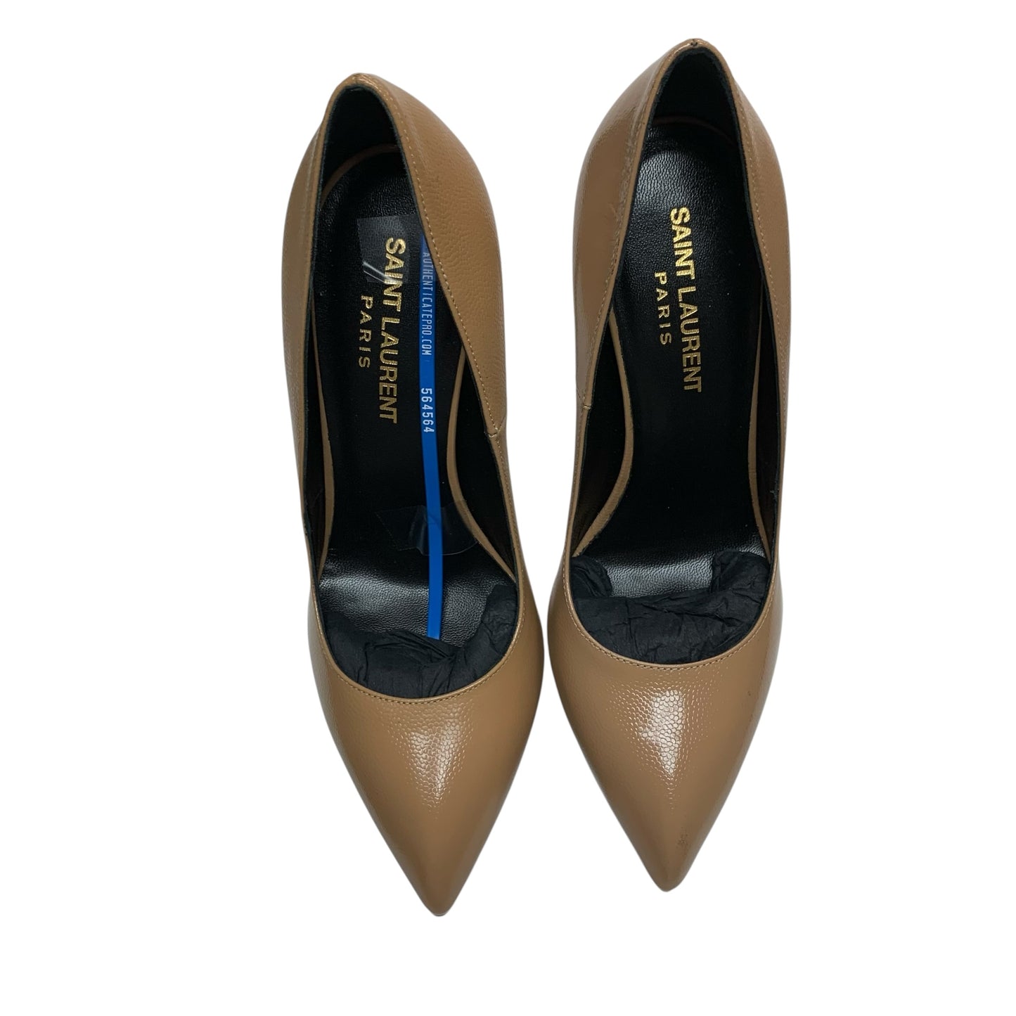 Shoes Luxury Designer By Yves Saint Laurent In Tan, Size: 6.5