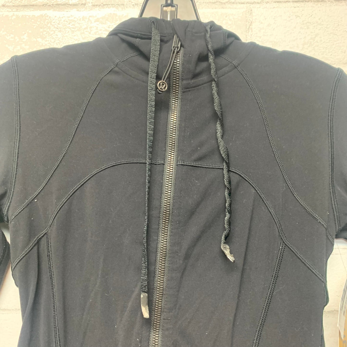 Athletic Jacket By Lululemon In Black, Size: S