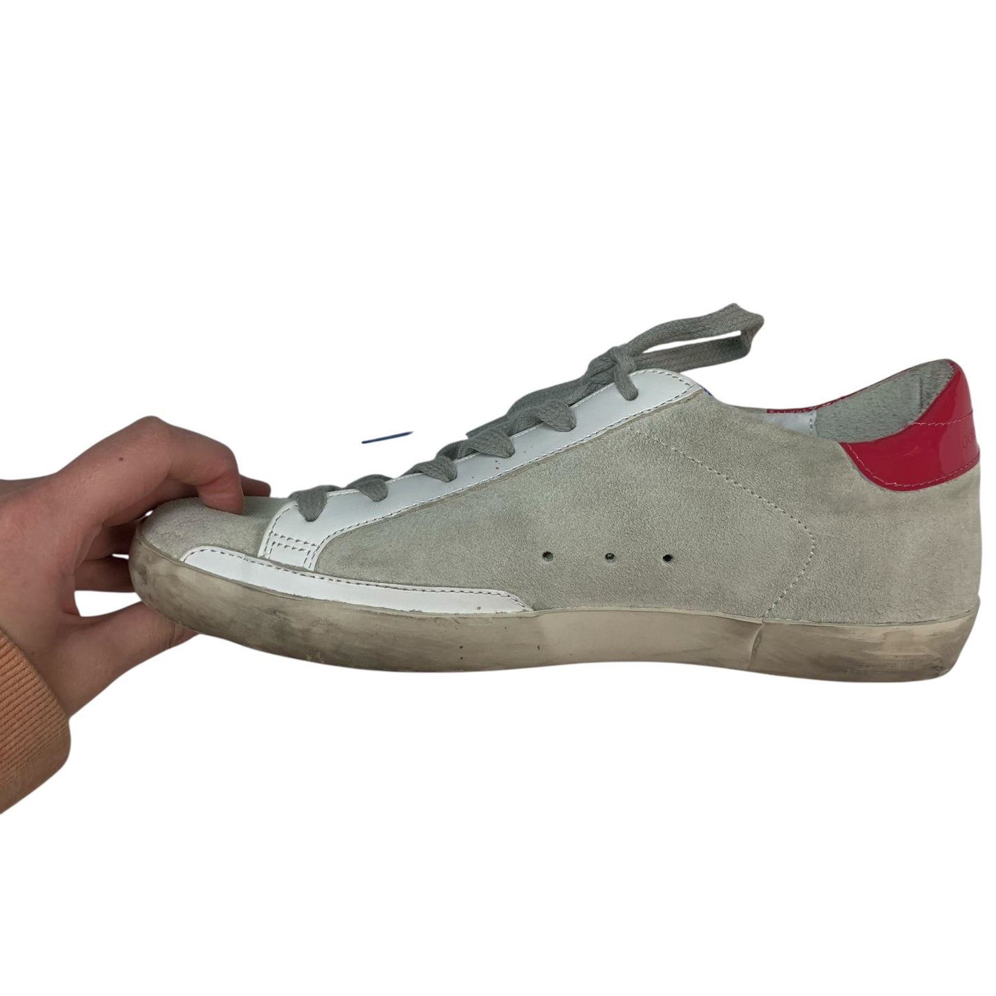 Shoes Luxury Designer By Golden Goose In Grey, Size: 8