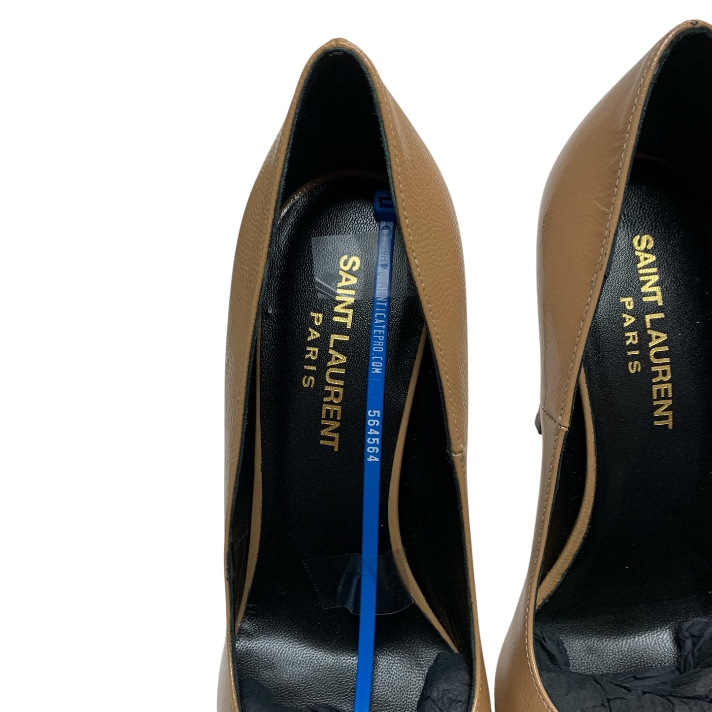 Shoes Luxury Designer By Yves Saint Laurent In Tan, Size: 6.5