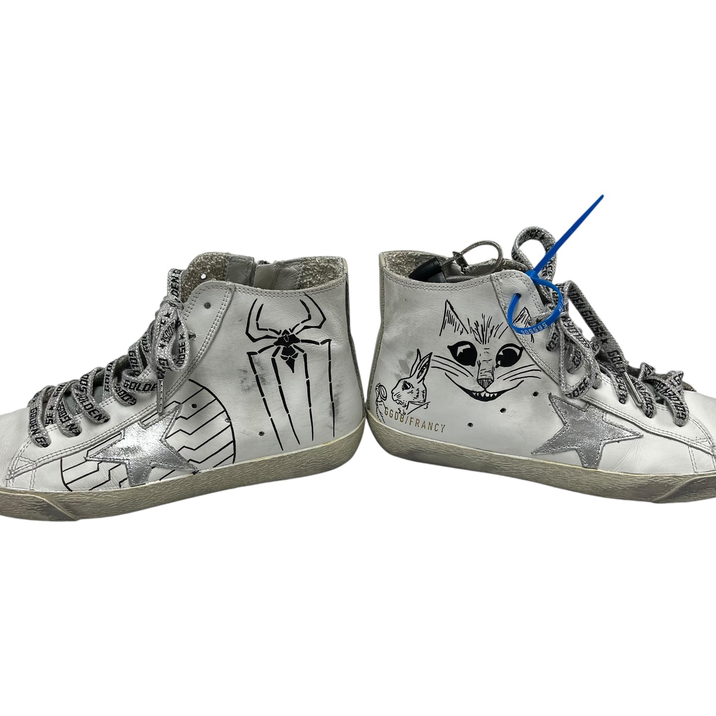 Shoes Luxury Designer By Golden Goose In White, Size: 7.5