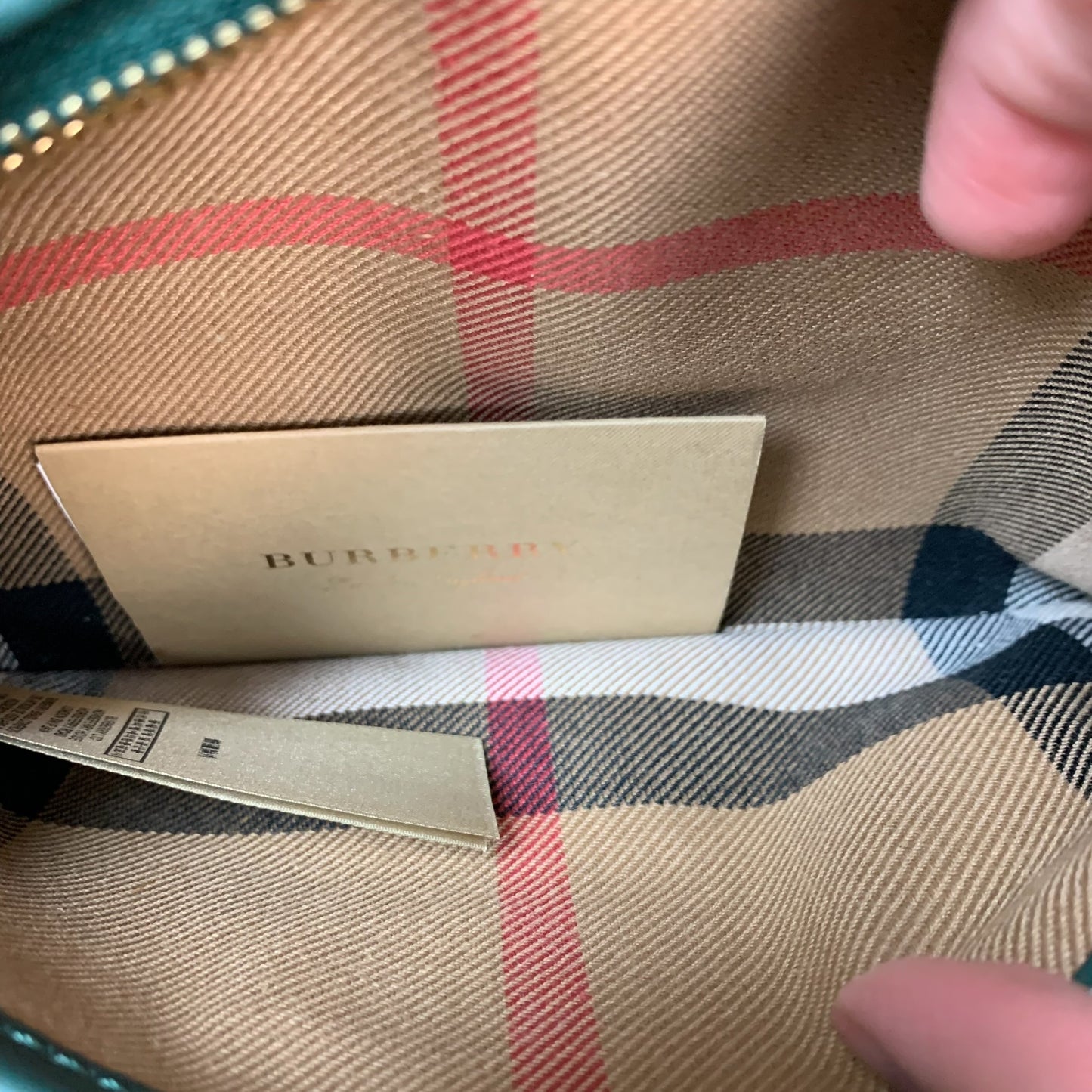 Crossbody Luxury Designer By Burberry, Size: Medium *Notch missing on buckle