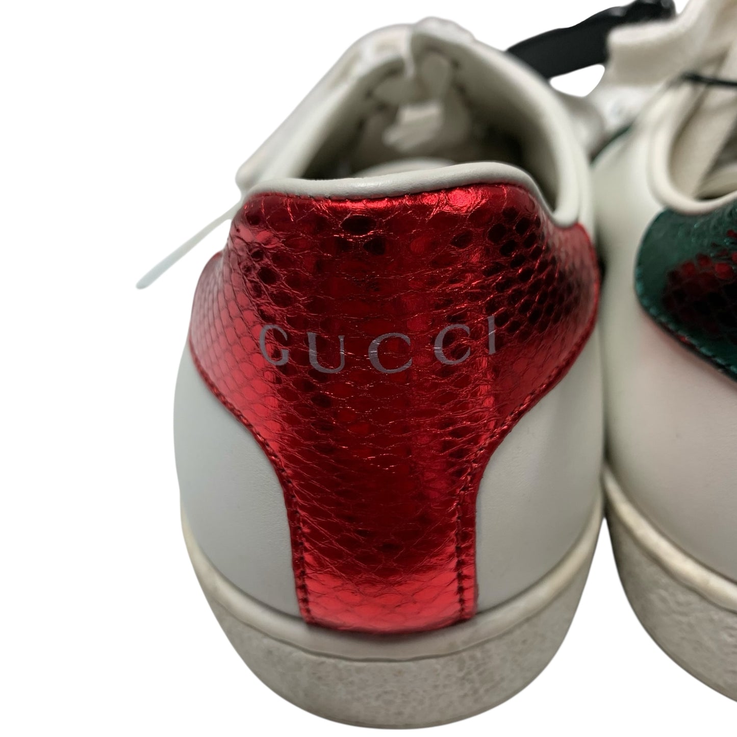 Shoes Luxury Designer By Gucci In White, Size: 7