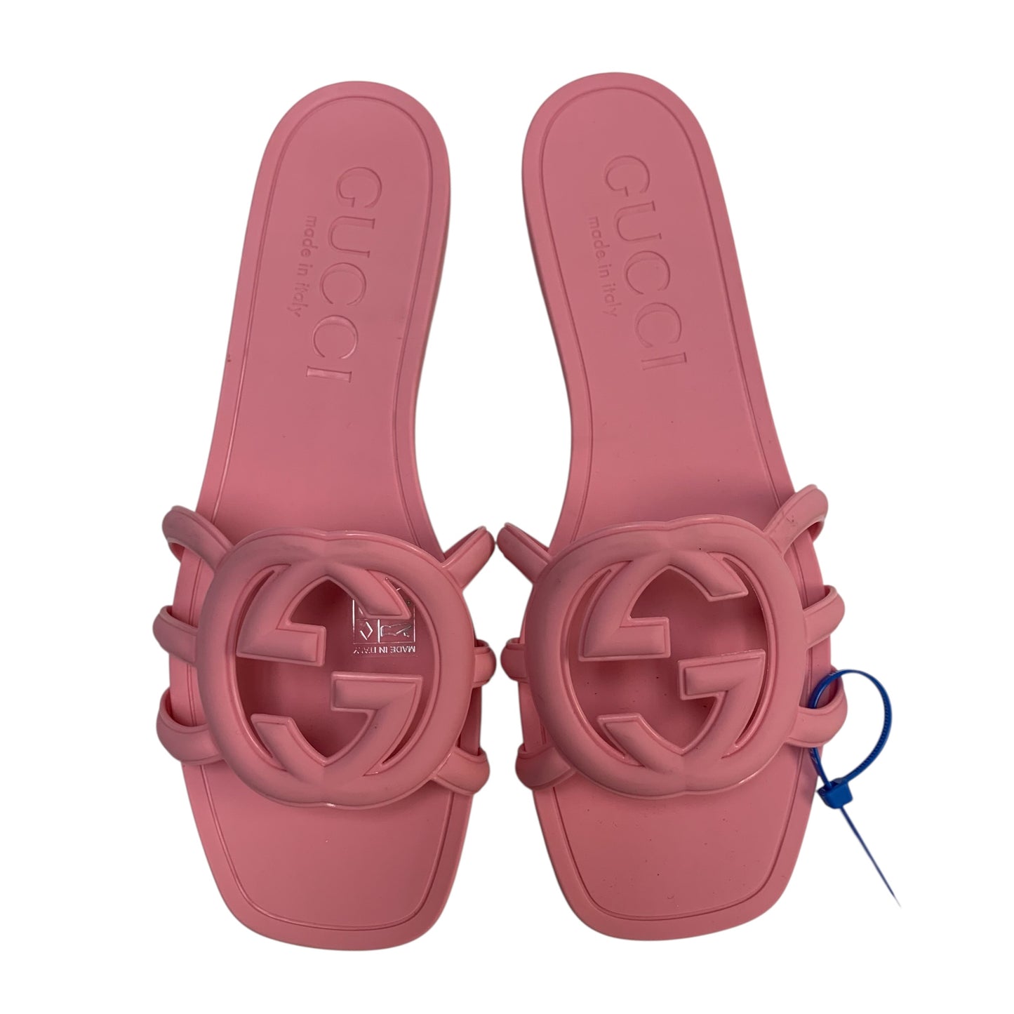 Sandals Luxury Designer By Gucci In Pink, Size: 6