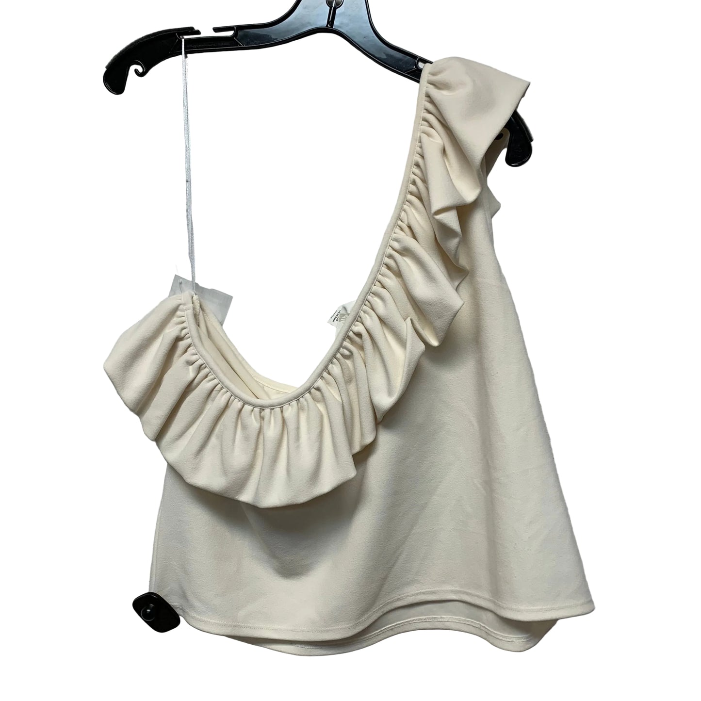 Top Sleeveless By H&m In Cream, Size: 1x