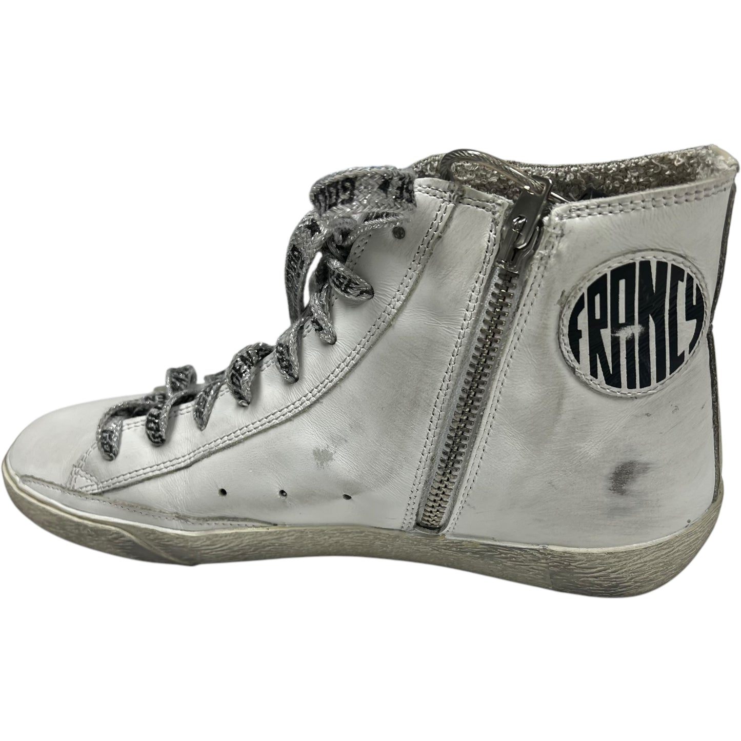 Shoes Luxury Designer By Golden Goose In White, Size: 7.5