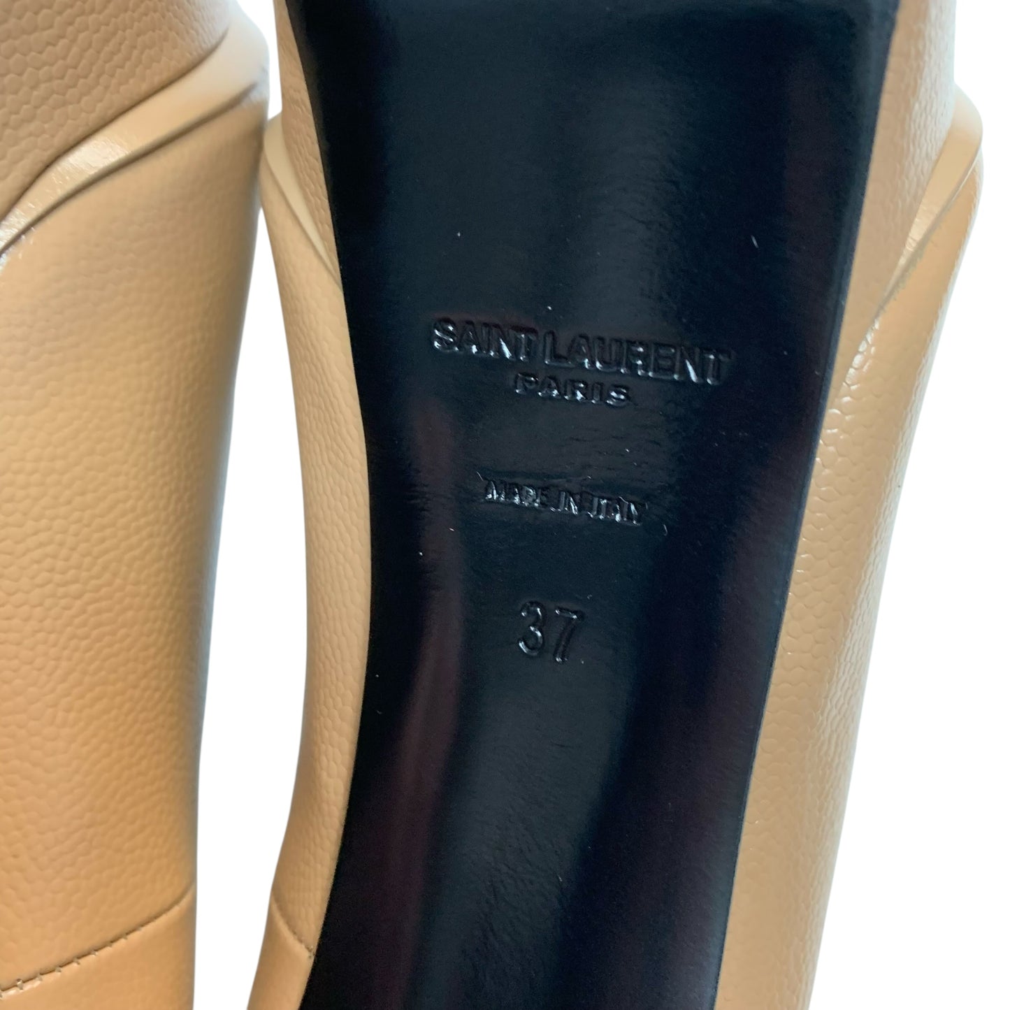 Shoes Luxury Designer By Yves Saint Laurent In Tan, Size: 6.5