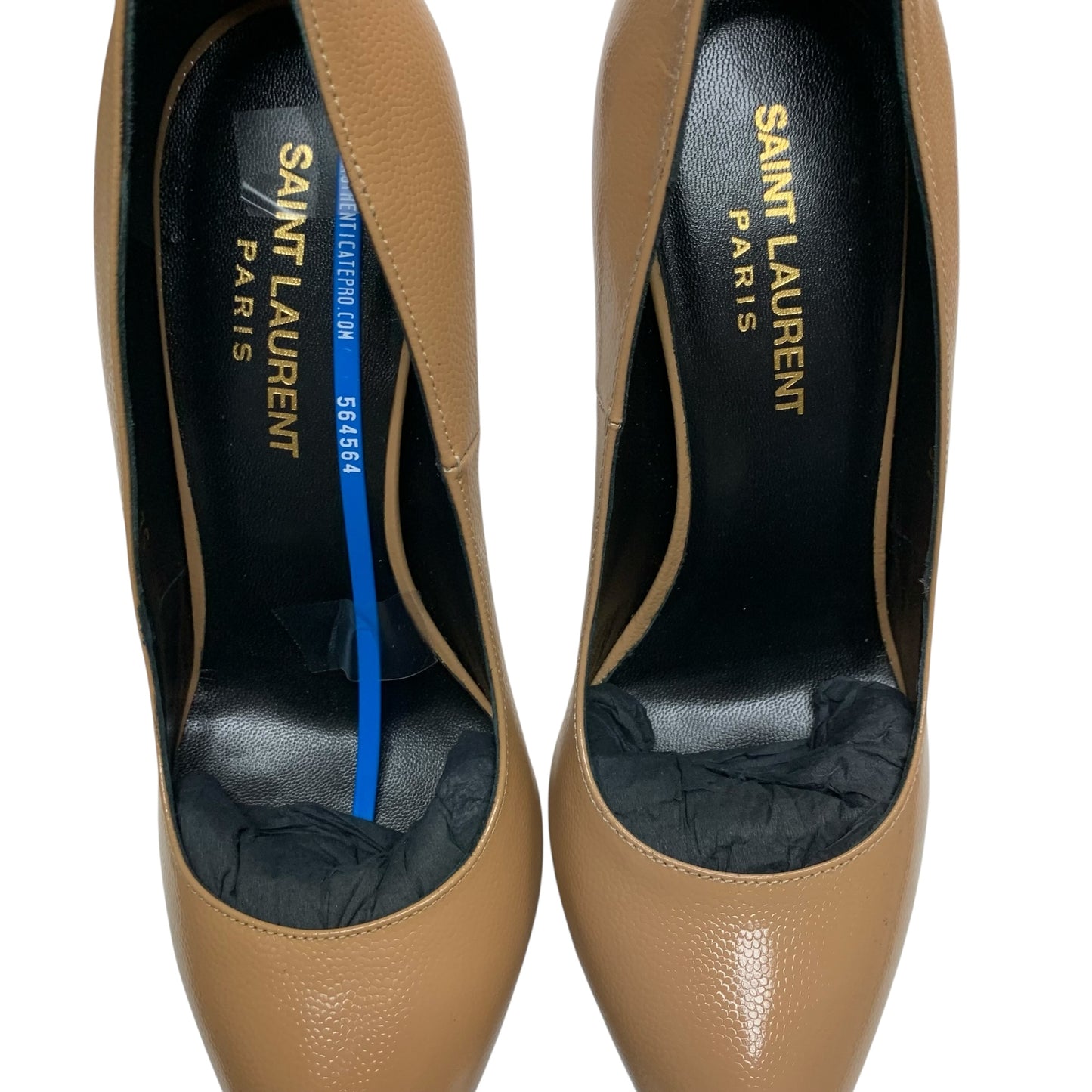 Shoes Luxury Designer By Yves Saint Laurent In Tan, Size: 6.5